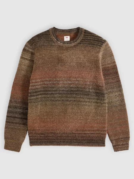 LEVI'S ® Pulover PRESIDIO / pueblo / deschis / închis maro