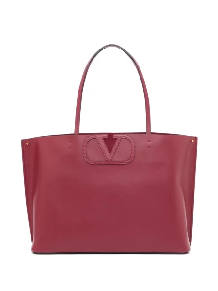 Geantă shopper Valentino Garavani roșu