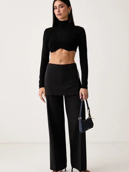 Karl Lagerfeld Jeans hlače črna