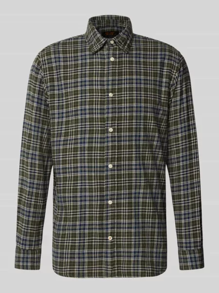 Koszula casualowa o kroju regular fit z kołnierzykiem typu kent model FIELD' Jack & Jones oliwkowa