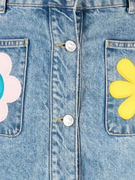 Джинсовая юбка Moschino голубая