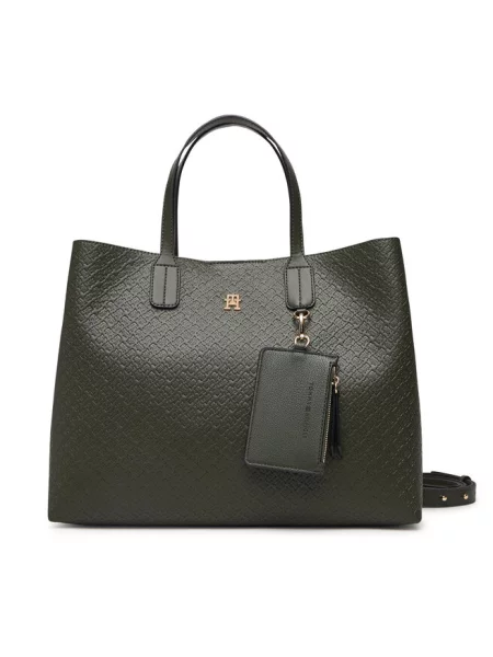 Tommy Hilfiger Torebka Th Icon Satchel Mono Khaki