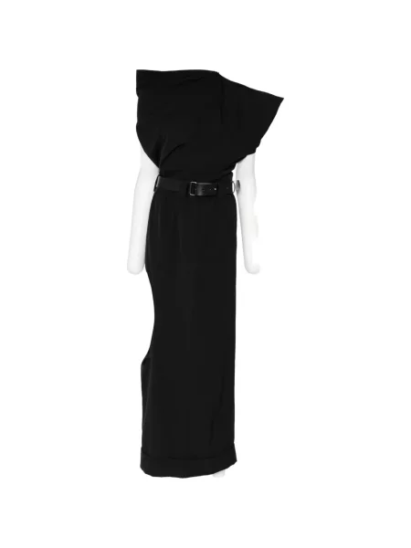 Cu centură rochie Junya Watanabe de lână negru