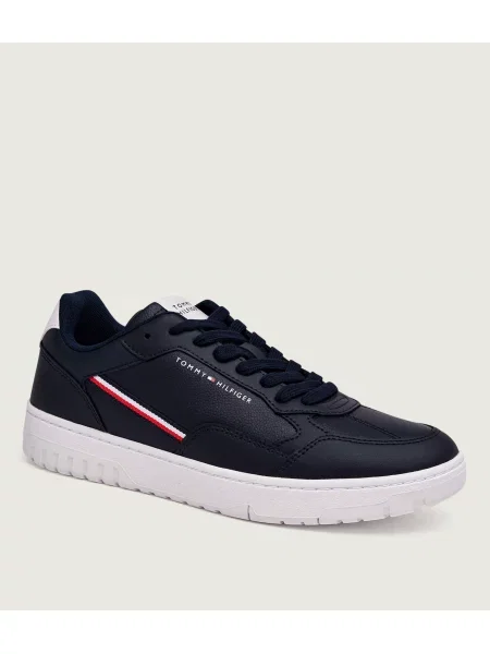 Tommy Hilfiger Teniși din piele Basket Corporate