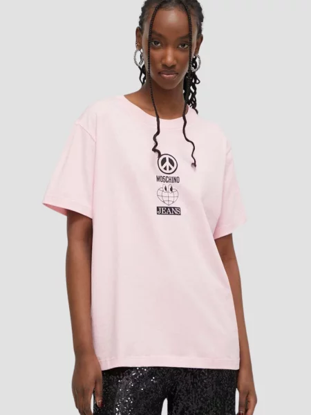 Футболка Moschino рожевий