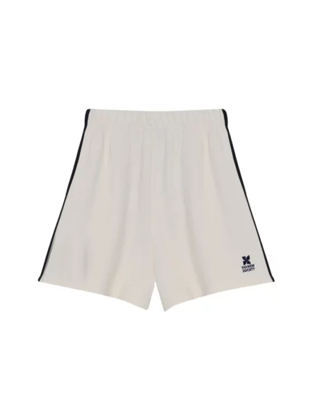 Krótkie szorty The New Society z autografem beżowe