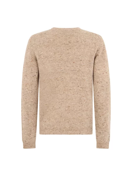 Sweter Roberto Collina wełniany beżowy