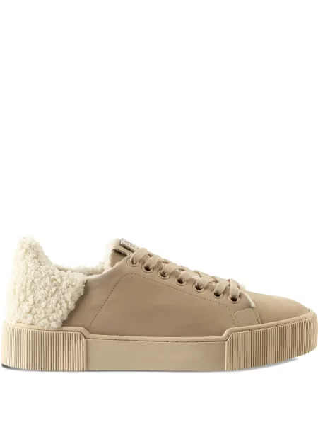 Tenisice Högl s vezicama s čipkom smeđa