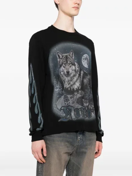 Tricou Amiri de cristal negru