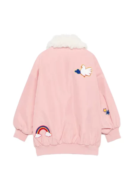 Kurtka bomber dziecięcy Stella Mccartney różowy