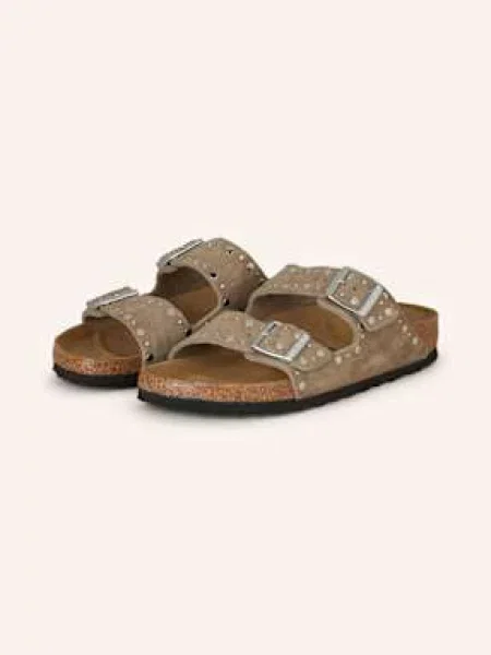 Trampki Birkenstock Arizona Rivets Suede Leather Taupe EUR 38 beżowe