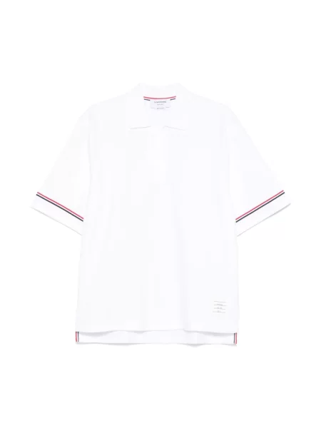 Koszulka polo Thom Browne biała