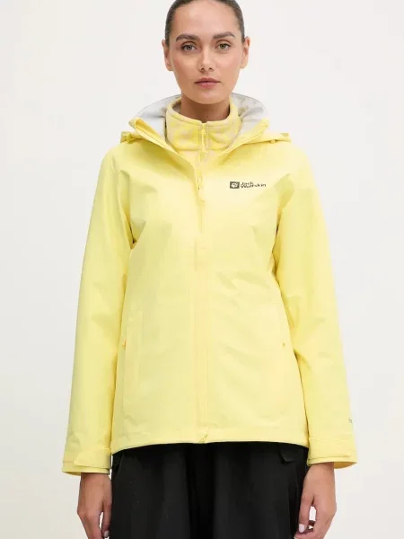 Jack Wolfskin kurtka outdoorowa Trailtime 2L żółty