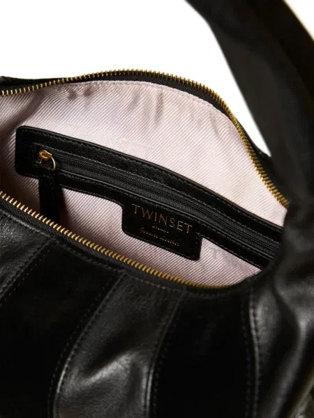 Geantă Twinset din piele negru