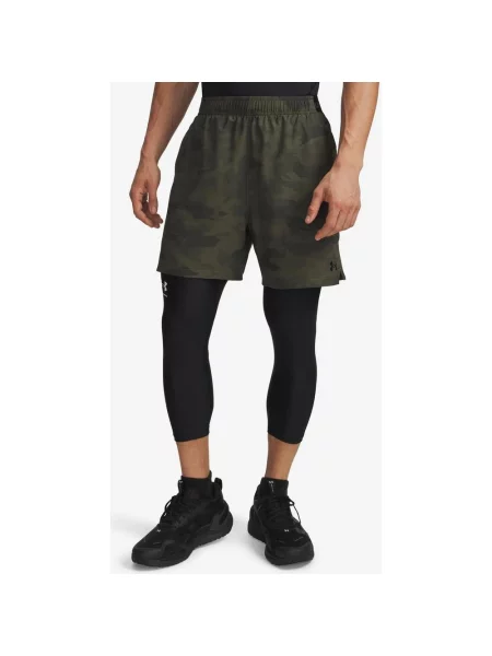 Szorty damskie Under Armour Vanish Woven Print zielony khaki S czarny