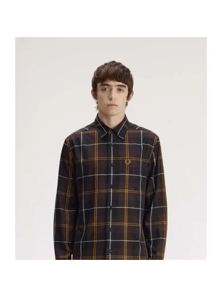 Košeľa Fred Perry hnedá