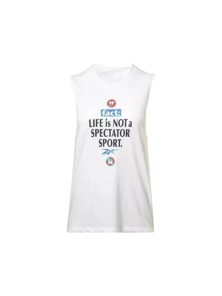 Grafički majica Reebok Sport crna