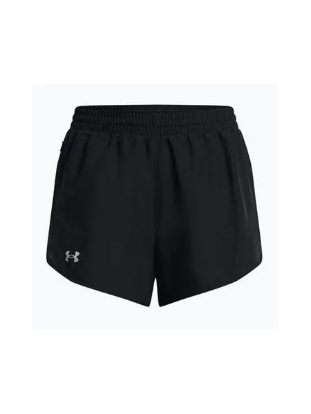 Бігові шорти Under Armour Fly By 3" чорні/чорні/світловідбиваючі чорні
