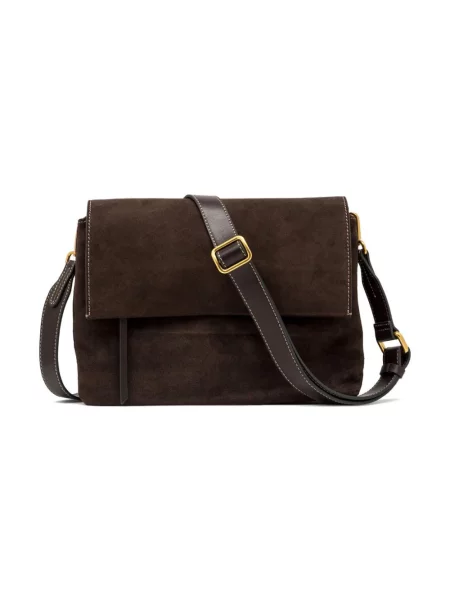 Torebka crossbody Gianni Chiarini zamszowa brązowa