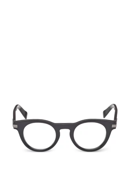 Ochelari de soare rotunzi Zegna negru