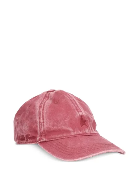 Șapcă Golden Goose cu broderie roz