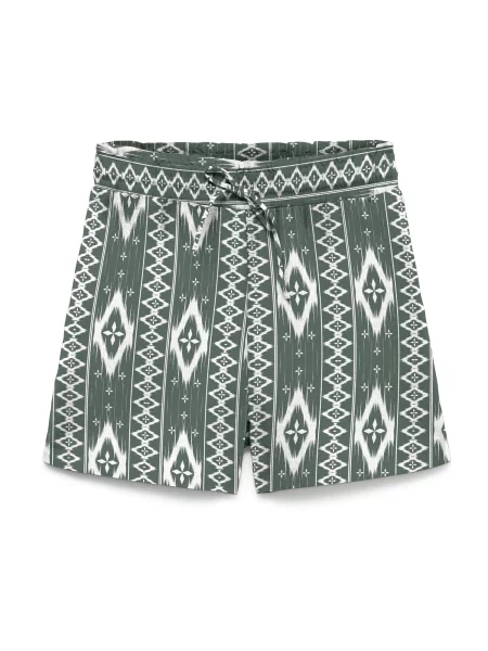 VERO MODA Pantaloni VMMYMILO verde smarald alb