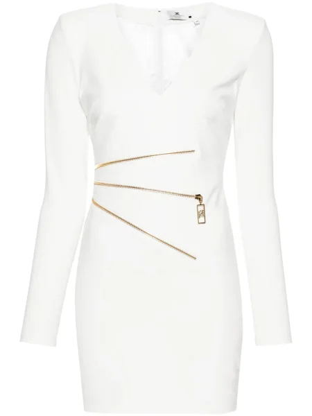 Rochie mini Elisabetta Franchi de costum alb