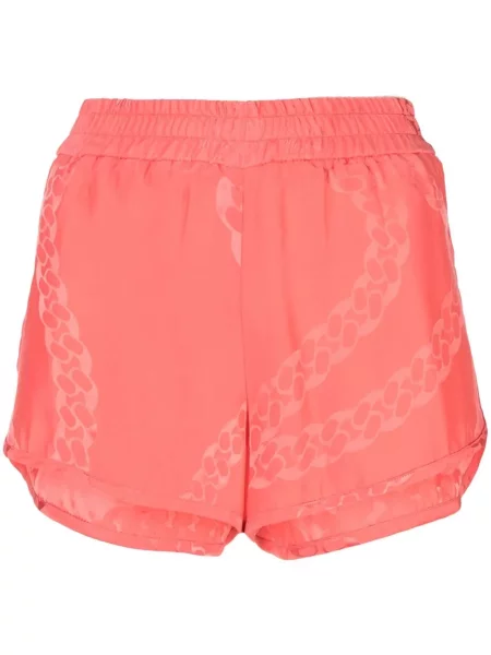 Pantaloni scurți Stella Mccartney de mătase cu imagine roz