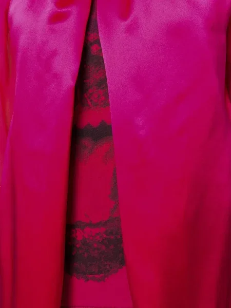 Top Givenchy cu imagine drapat roz