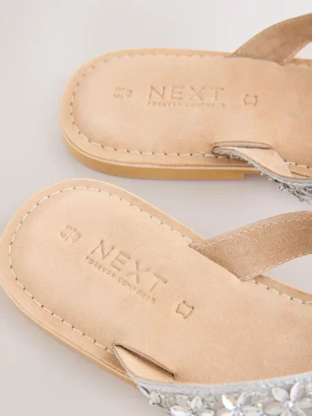 Next Flip-flops Forever Comfort® argintiu