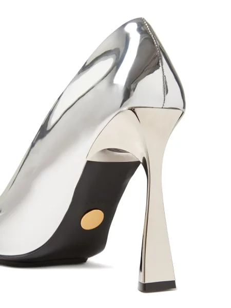 Pantofi cu toc Stella Mccartney argintiu