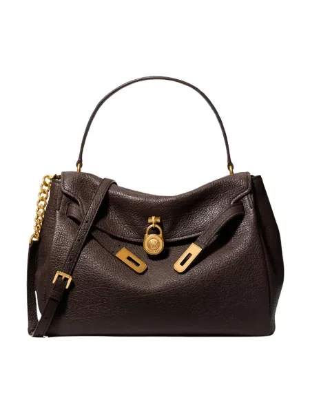 MICHAEL Michael Kors torebka skórzana HAMILTON MODERNE brązowa
