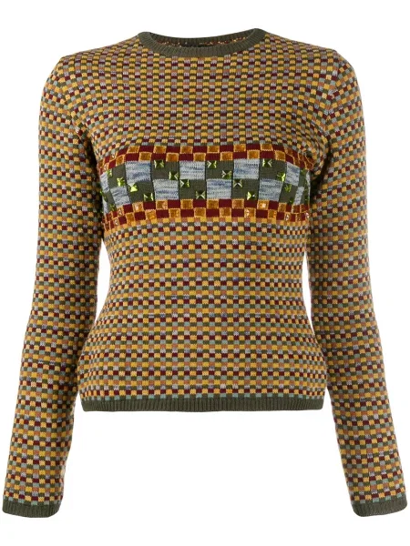 Svetr Jean Paul Gaultier Pre-owned s výšivkou žlutý
