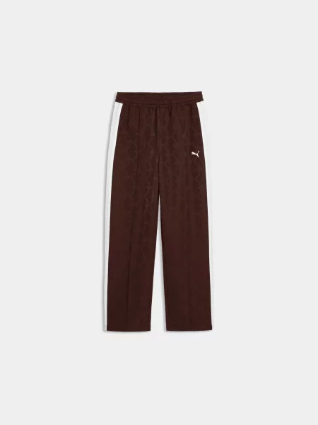 Спортивні штани PUMA T7 Jacquarded Woven Pants Op комбінований верх коричневий