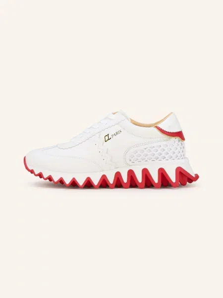 Christian Louboutin Sneakersy Loubishark weiss białe