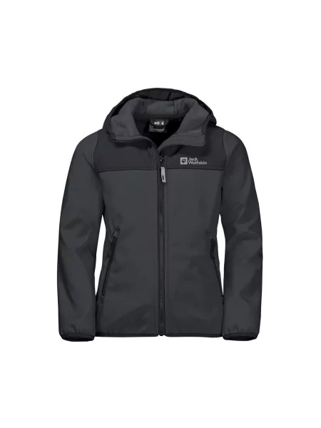 Geacă copii Jack Wolfskin negru