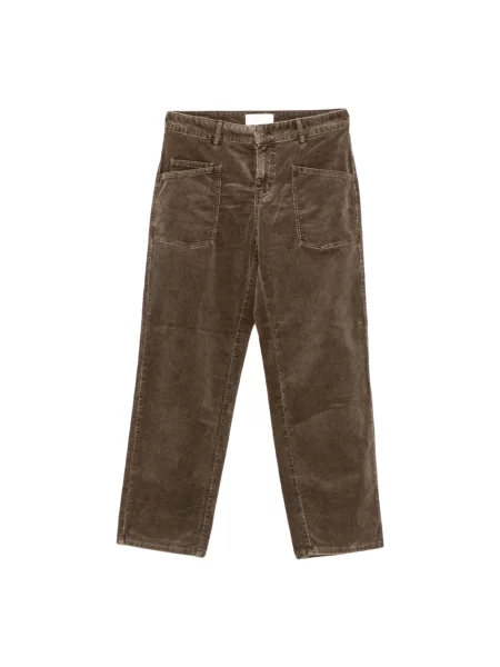 Spodnie Five Jeans sztruksowe brązowe