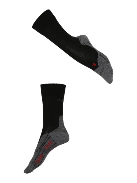 FALKE Șosete sport gri amestecat / roșu negru