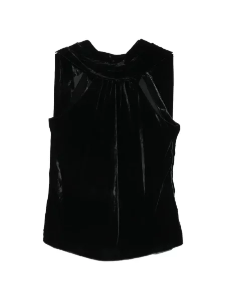 Top Simkhai de catifea negru