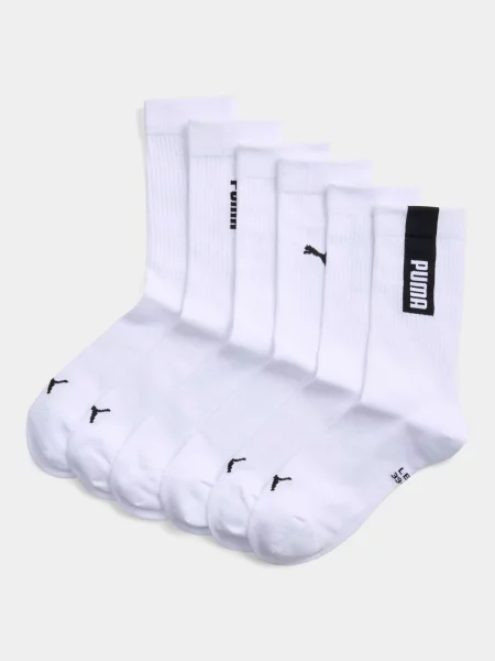 PUMA Unisex Logo Crew Sock 3 Набір шкарпеток Унісекс Комбінований верх білий