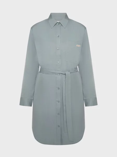 Костюмна джинсова сукня Calvin Klein Jeans з ліоцелу блакитна