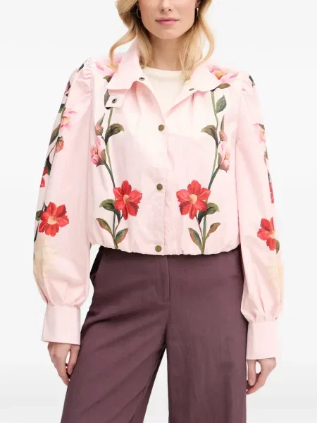 Geacă Barbour cu model floral cu imagine roz