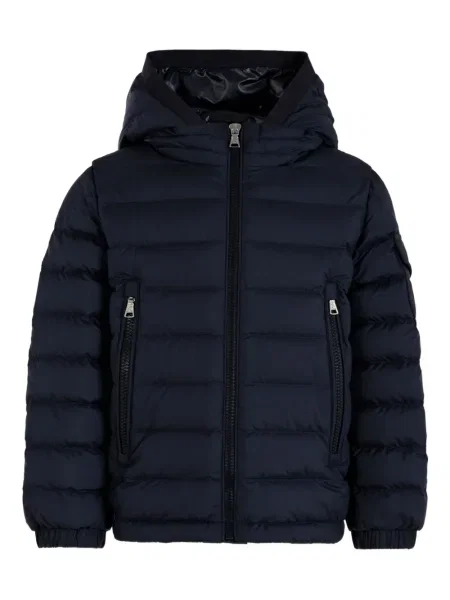 Kurtka dziecięca Moncler Enfant niebieska