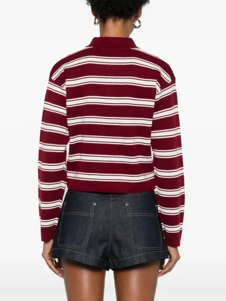Polo Sandro cu dungi roșu