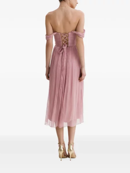 Rochie midi Framboise roz