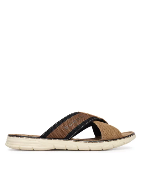 Шльопанці Bugatti Темно-бежевий бежеві