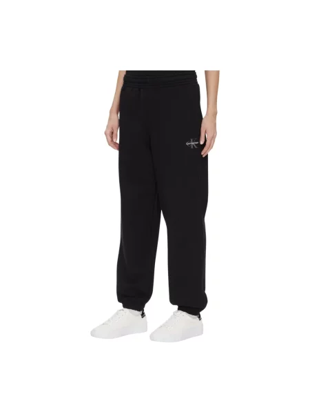Calvin Klein Jeans spodnie dresowe gładkie czarny