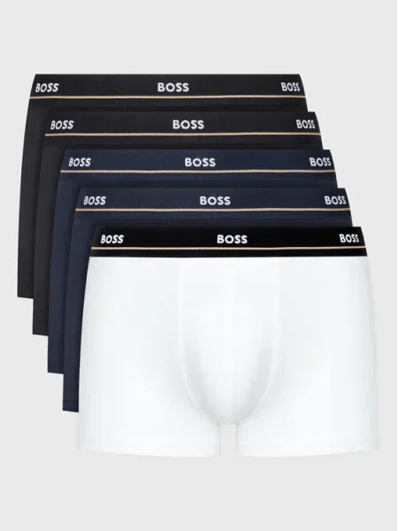 BOSS Orange Boxeri albastru cobalt / bleumarin negru alb