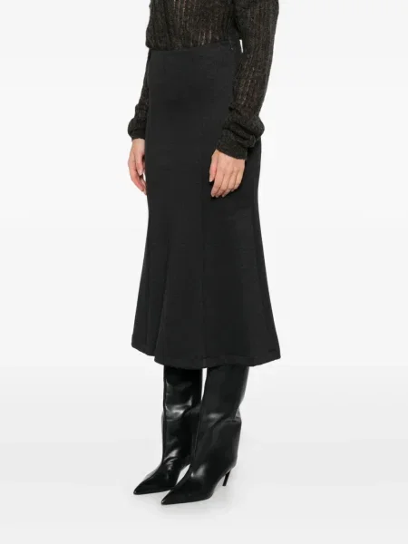 Midi-suknja Rame iznad koljena siva