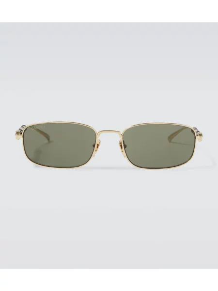 Ochelari de soare Gucci din bambus auriu
